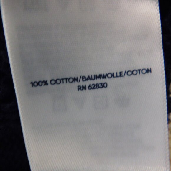 Lands' End Drifter Sweater Crewneck Cable Knit Size Large Cable Knit Striped - Picture 4 of 6